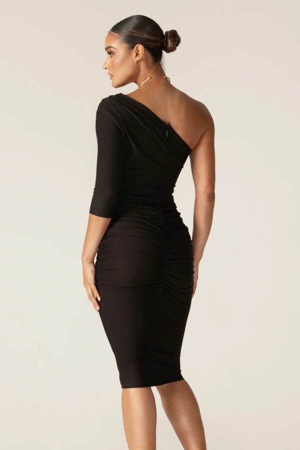 Dolly Elegant Bodycon Dress (Black) - Image 4