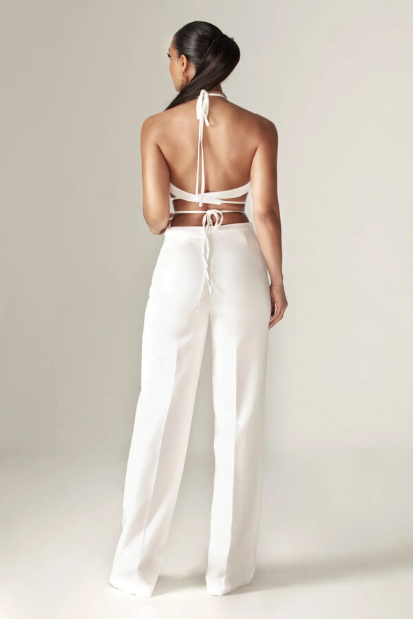 Lena Loose Fit Pants (Off White) - Image 3