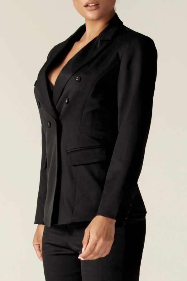 Rocio Tailored Blazer (Black) - Image 3